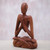 Wood Lotus Meditation Yoga Sculpture Hand Carved in Bali 'Natural Meditation' Wood Lotus Meditation Yoga Sculpture Hand Carved in Bali 'Natural Meditation'