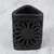 Oaxaca Barro Negro Triangular Floral Ceramic Pencil Holder 'Oaxacan Dusk'