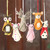 Animal-Themed Wool Ornaments from India (Set of 6) 'Winter Animals' Animal-Themed Wool Ornaments from India (Set of 6) 'Winter Animals'