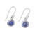 Round Lapis Lazuli Dangle Earrings from India 'Adorable Moon in Deep Blue' Round Lapis Lazuli Dangle Earrings from India 'Adorable Moon in Deep Blue'