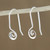 Spiraling Sterling Silver Drop Earrings from Thailand 'Tiny Spirals'