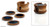 Unique Wood and Gemstone Coasters (Set of 6) 'Ocean Treasure' Unique Wood and Gemstone Coasters (Set of 6) 'Ocean Treasure'