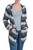 Striped Alpaca Blend Hoodie Sweater 'Winter Shadows' Striped Alpaca Blend Hoodie Sweater 'Winter Shadows'