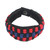 Men's Original Handcrafted Wristband Bracelet 'Tricolor Tradition' Men's Original Handcrafted Wristband Bracelet 'Tricolor Tradition'