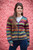 Colorful Alpaca Cardigan with Coconut Shell Buttons 'Ayacucho Breeze' Colorful Alpaca Cardigan with Coconut Shell Buttons 'Ayacucho Breeze'