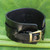 Men's Artisan Crafted Leather Wristband Bracelet 'Wider Lanna Warrior in Black' Men's Artisan Crafted Leather Wristband Bracelet 'Wider Lanna Warrior in Black'