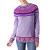 Soft Lavender Flowers 100% Alpaca Pullover Sweater from Peru 'Soft Lavender'