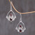 Heart Shaped Garnet Sterling Silver Earrings 'Heart in Love' Heart Shaped Garnet Sterling Silver Earrings 'Heart in Love'