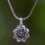 Hand Crafted Floral Amethyst and Sterling Silver Necklace 'Sacred Lilac Lotus' Hand Crafted Floral Amethyst and Sterling Silver Necklace 'Sacred Lilac Lotus'