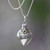 Sterling Silver and Peridot  Locket Necklace 'Precious Bali' Sterling Silver and Peridot  Locket Necklace 'Precious Bali'