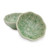 Green Leaf Thai Celadon Canape Dish Pair 'Lotus Leaf'