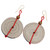 Hand Crafted Recycled Paper Dangle Earrings 'Hot Breakfast' Hand Crafted Recycled Paper Dangle Earrings 'Hot Breakfast'