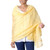 Paisley Shawl in Cotton and Silk Blend with Embroidery 'Yellow Paisley Dreams'