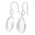 Fine Silver Droplet Dangle Earrings from Guatemala 'Creative Drops'