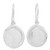 Combination Finish Fine Silver Shimmering Dangle Earrings 'Shimmering Circles' Combination Finish Fine Silver Shimmering Dangle Earrings 'Shimmering Circles'