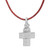 Fine Silver Cross Pendant Necklace wth Cord from Guatemala 'Spiritual Inspiration'