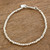 Geometric Sterling Silver Beaded Bracelet from Guatemala 'Gleaming Geometry' Geometric Sterling Silver Beaded Bracelet from Guatemala 'Gleaming Geometry'