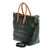Green Tartan Tuscan Genuine Leather Travel Bag 'Italian Highlands'