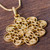 Floral Filigree Artisan Crafted Gold Vermeil Necklace 'Gardenia Filigree' Floral Filigree Artisan Crafted Gold Vermeil Necklace 'Gardenia Filigree'
