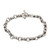 Men's Sterling Silver Link Bracelet 'Eight Motif'