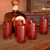 Mexico Red Handblown Glass Recycled Shot Drinkware Set of 6 'Ripe Ruby' Mexico Red Handblown Glass Recycled Shot Drinkware Set of 6 'Ripe Ruby'
