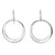Unique Sterling Silver Dangle Earrings 'Perfect Moon'