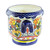 Ceramic flower pot 'Blue Garden'