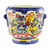 Ceramic flower pot 'Blue Garden'
