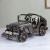 Artisan Crafted 4 x 4 Metal Recycled Auto Parts Sculpture 'Rustic Off-Road Jeep'