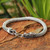 Men's Handcrafted Sterling Silver Chain Bracelet 'Magical Nagas'