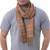 Fair Trade Men's Baby Alpaca Scarf from Peru 'Toasty Brown' Fair Trade Men's Baby Alpaca Scarf from Peru 'Toasty Brown'