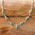 Handcrafted Modern Sterling Silver Pendant Jade Necklace 'Pale Green Tears'