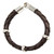 Men's leather bracelet 'Chankas Warrior in Dark Brown' Men's leather bracelet 'Chankas Warrior in Dark Brown'