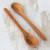 Cedar wood serving spoons (Pair) 'Natural Cuisine'