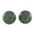 Round Jade Stud Earrings in Sterling Silver 'Harmonious Peace' Round Jade Stud Earrings in Sterling Silver 'Harmonious Peace'