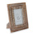 Handmade Antiqued Finish Mango Wood Photo Frame (4x6) 'Mughal Motifs'