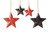 Artisan Crafted Wooden Star Christmas Ornaments (Set of 4) 'Midnight Carols' Artisan Crafted Wooden Star Christmas Ornaments (Set of 4) 'Midnight Carols'