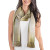 Grey Olive Green Hand Made Rayon Chenille Scarf 'Iridescent Olive'