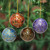 Papier Mache Artisan Crafted Holiday Ornaments (Set of 4) 'Happy Wonderland II' Papier Mache Artisan Crafted Holiday Ornaments (Set of 4) 'Happy Wonderland II'