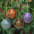 Papier Mache Artisan Crafted Holiday Ornaments (Set of 4) 'Happy Wonderland II' Papier Mache Artisan Crafted Holiday Ornaments (Set of 4) 'Happy Wonderland II'