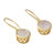 Indian Gold Vermeil Hook Earrings with Rainbow Moonstone 'Elite Discretion' Indian Gold Vermeil Hook Earrings with Rainbow Moonstone 'Elite Discretion'
