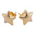 Petite Sterling Silver Star Earrings Bathed in 18k Gold 'Shining Star' Petite Sterling Silver Star Earrings Bathed in 18k Gold 'Shining Star'