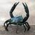 Realistic Handcrafted Antiqued Bronze Crab Sculpture 'Sanur Crab'
