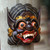 Hand-Carved Wood Mask of Barong from Balinese Mythology 'Balinese Barong' Hand-Carved Wood Mask of Barong from Balinese Mythology 'Balinese Barong'