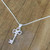 Sterling Silver Key Pendant Necklace from Thailand 'Heart Key' Sterling Silver Key Pendant Necklace from Thailand 'Heart Key'
