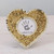 3 in. Heart-Shaped Glass Mosaic Photo Frame from India 'Wistful Memories'