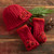 Nepali Rhododendron Knit Hat and Gloves 'Nepali Rhododendron' Nepali Rhododendron Knit Hat and Gloves 'Nepali Rhododendron'