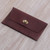 Dark Brown Leather Minimalist Clutch Wallet 'Mahogany Amplop'
