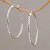 Woven Silver Endless Hoop Earrings (1.7 Inch) 'Celuk Circles' Woven Silver Endless Hoop Earrings (1.7 Inch) 'Celuk Circles'
