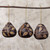 Peruvian Handmade Dried Mate Gourd Bird Ornaments (set of 3) 'Sun Birds' Peruvian Handmade Dried Mate Gourd Bird Ornaments (set of 3) 'Sun Birds'